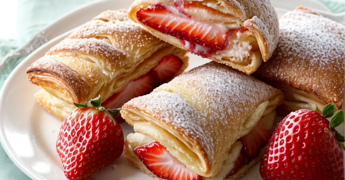 Cheesecake filled chimichangas Strawberry dessert chimichangas Sweet chimichanga recipe Strawberry cheesecake wraps
