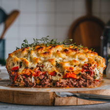 Cheesy Loaded Meatloaf Casserole Recipe