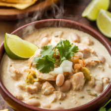 Creamy White Chicken Chili Recipe with Cream Cheese