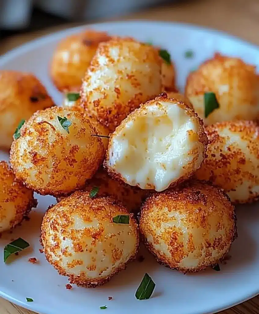 These Cheesy Parmesan Mozzarella Bites are crispy on the outside and gooey inside! Perfect for dipping in marinara or ranch. Ready in 30 minutes!