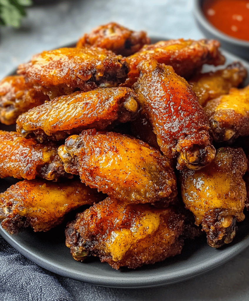 These crispy dry rub chicken wings are bold, flavorful, and easy to make! Cook them in the air fryer or oven for the perfect crunch.