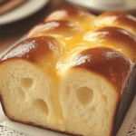 a loaf of bread sitting on top of a white plate next to another loaf of bread