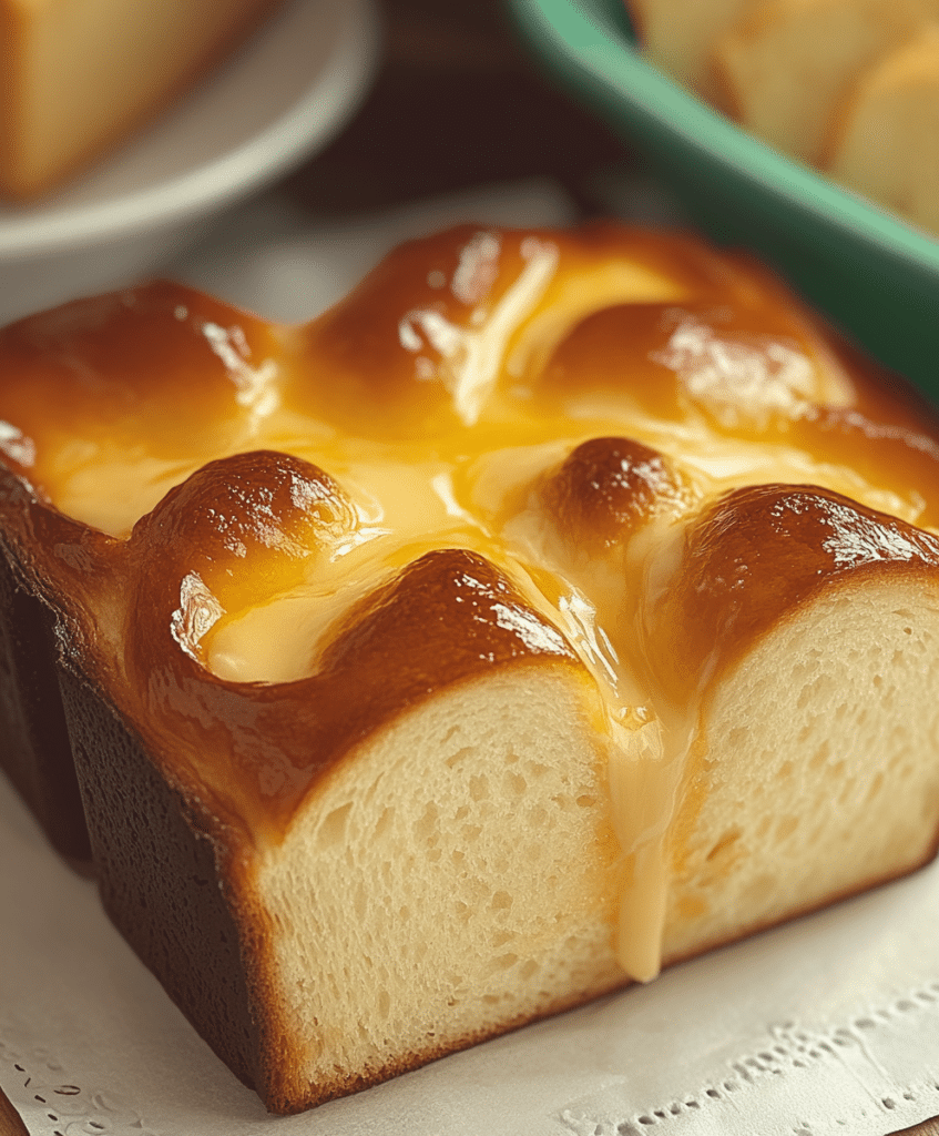a loaf of bread sitting on top of a white plate next to another loaf of bread