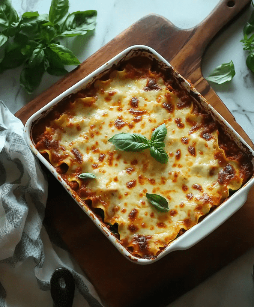 Enjoy a low-carb Zucchini Lasagna with Ground Turkey! Packed with protein, cheese, and rich flavors, this gluten-free lasagna is a must-try.