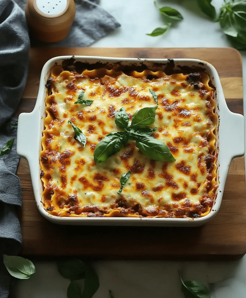 Enjoy a low-carb Zucchini Lasagna with Ground Turkey! Packed with protein, cheese, and rich flavors, this gluten-free lasagna is a must-try.