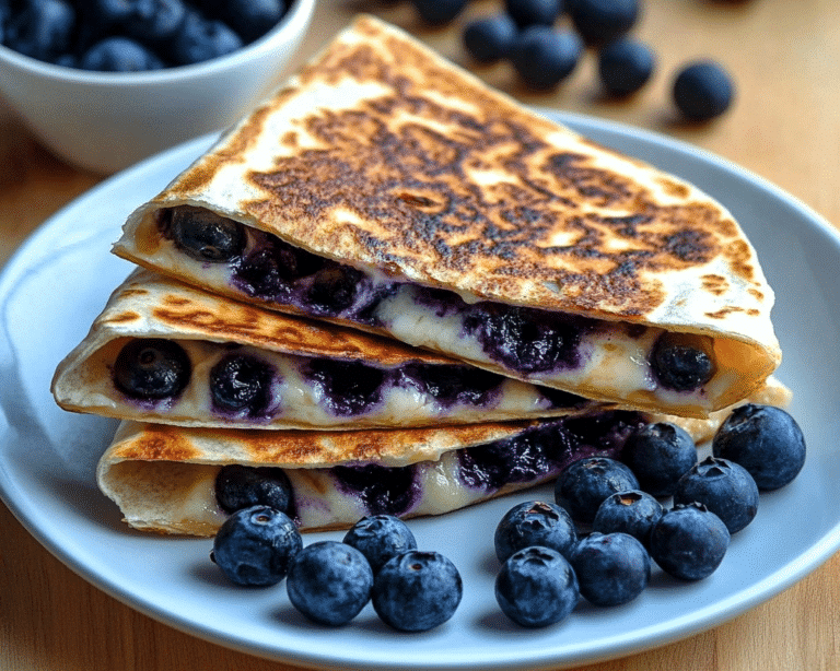 Blueberry Breakfast Quesadilla