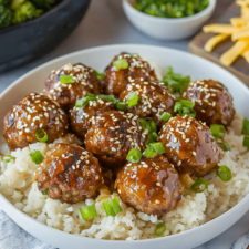 Delicious Korean Meatballs With Spicy Mayo Dip Recipe