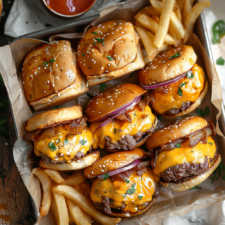 Cheeseburger Sliders on Hawaiian Rolls – Easy Dinner