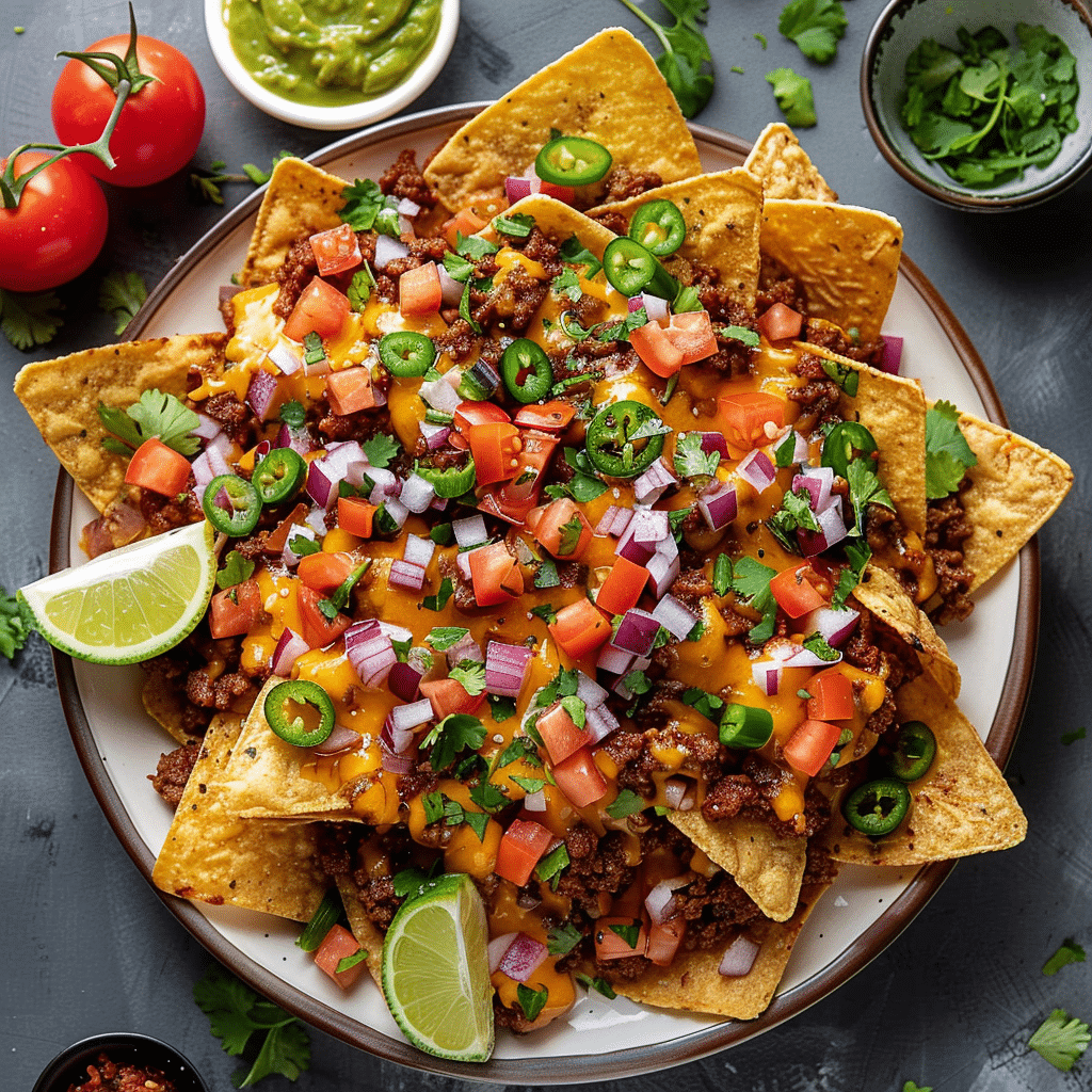 the best loaded nachos recipe in a casserole dish