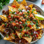 the best loaded nachos recipe in a casserole dish