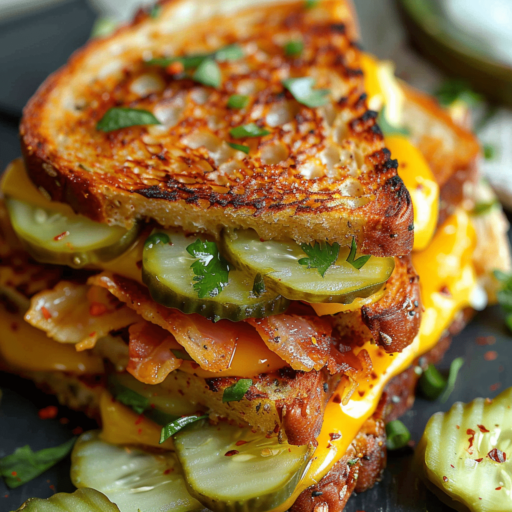 grilled cheese sandwiches stacked on top of each other