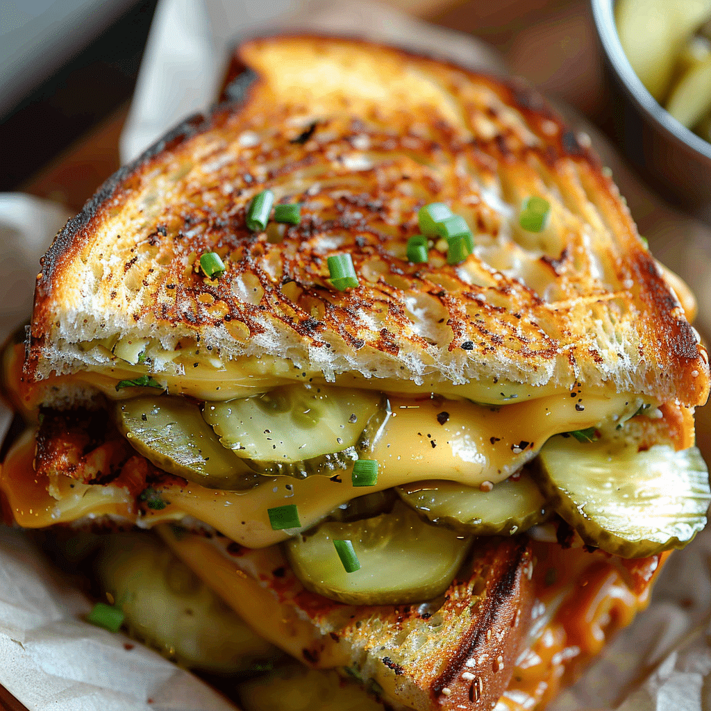 grilled cheese sandwiches stacked on top of each other