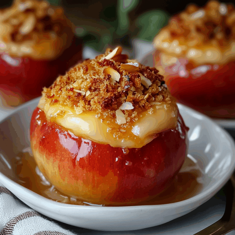 Cheesecake Stuffed Baked Apples