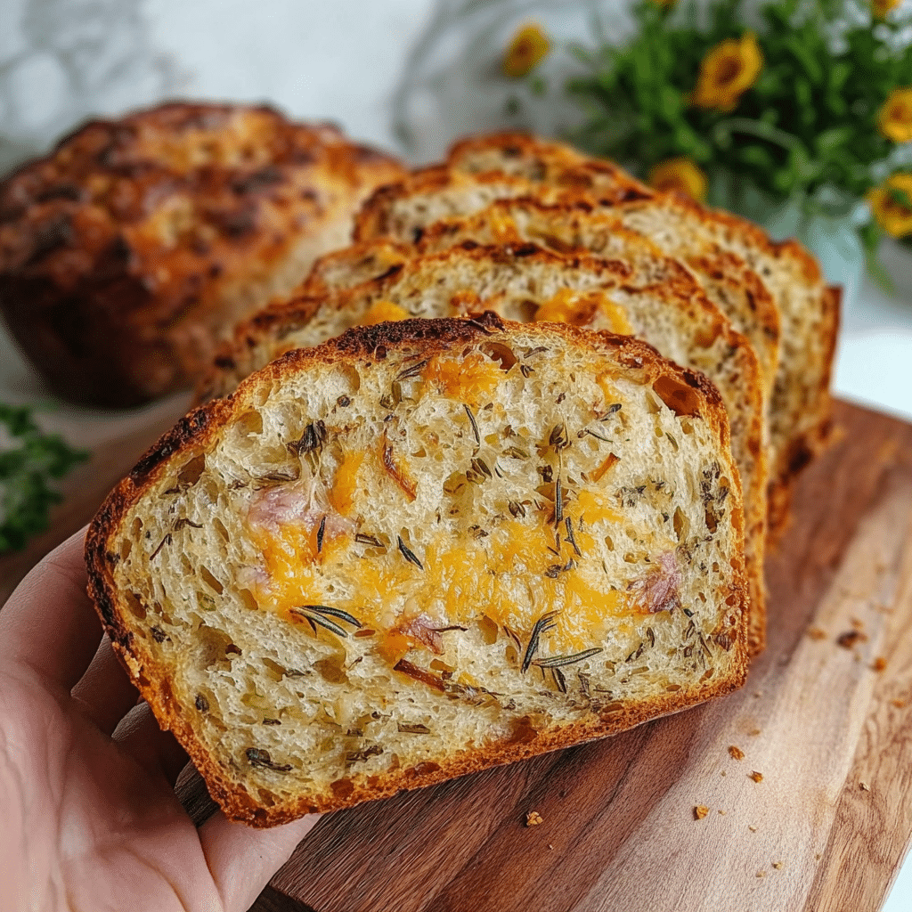 Italian Herbs and Cheese Bread