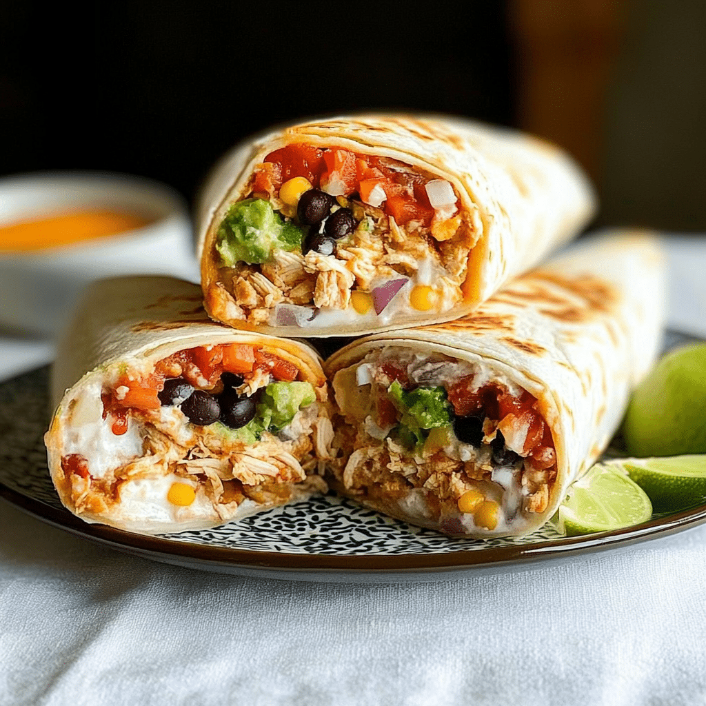 7 Layer Chicken Burrito