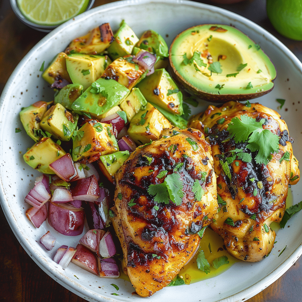 Avocado Lime Baked Chicken