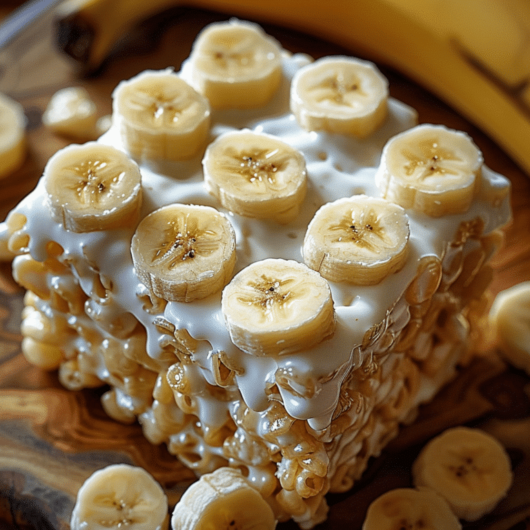 Banana Cream Rice Krispie Treats