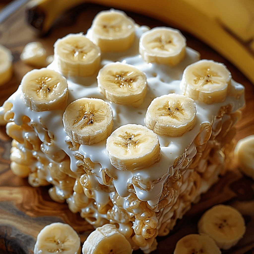 Banana Cream Rice Krispie Treats