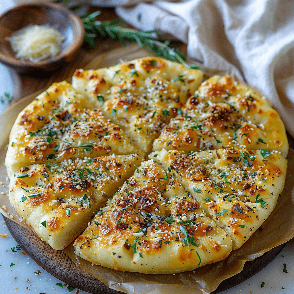 Garlic Parmesan Focaccia Bread
