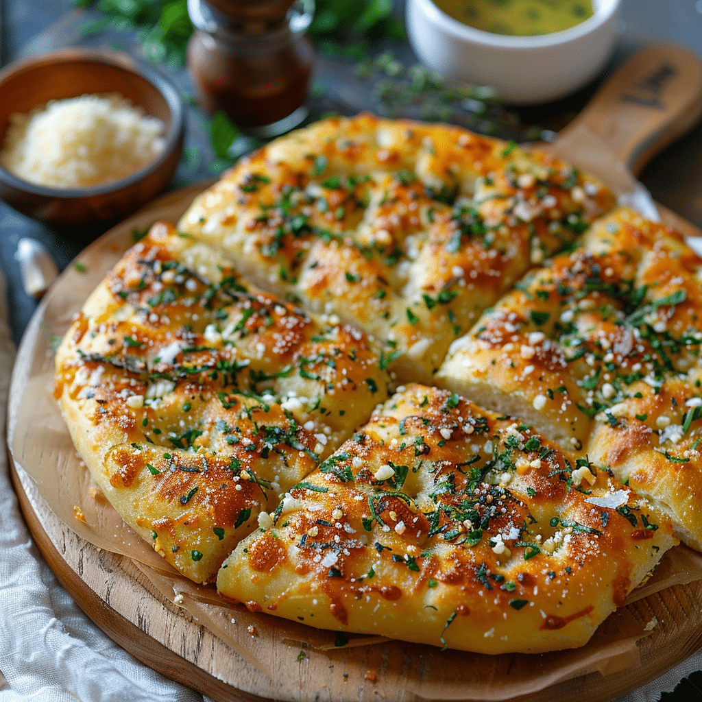 Garlic Parmesan Focaccia Bread