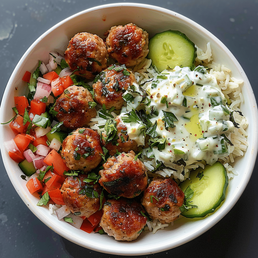 Gyro Meatball Bowl