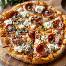 Honey Pizza Recipe with Pepperoni & Ricotta – A Savory Delight