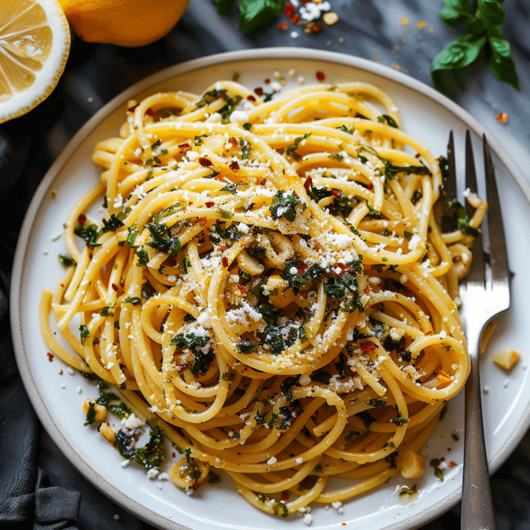 Lemon Garlic Pasta