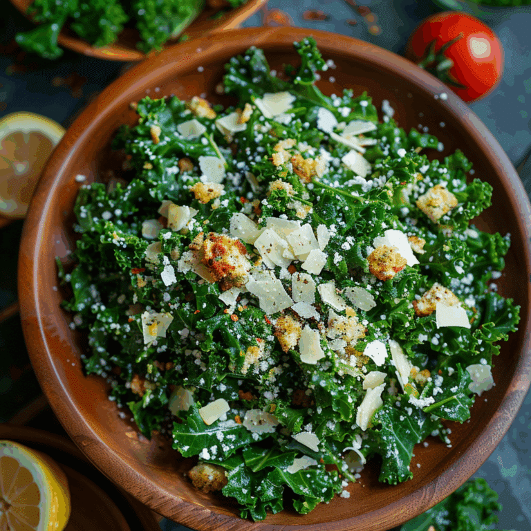 Lemon Parm Kale Salad