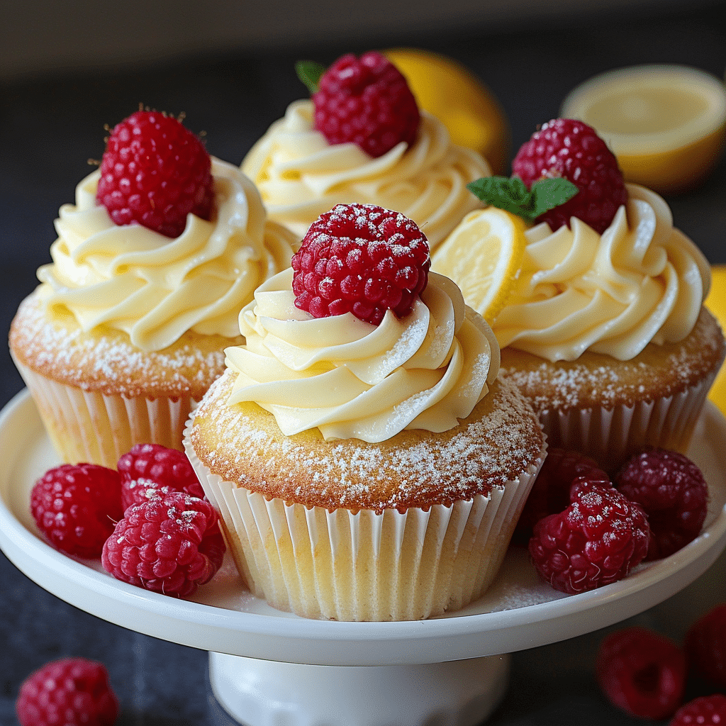 Lemon Raspberry Cupcakes