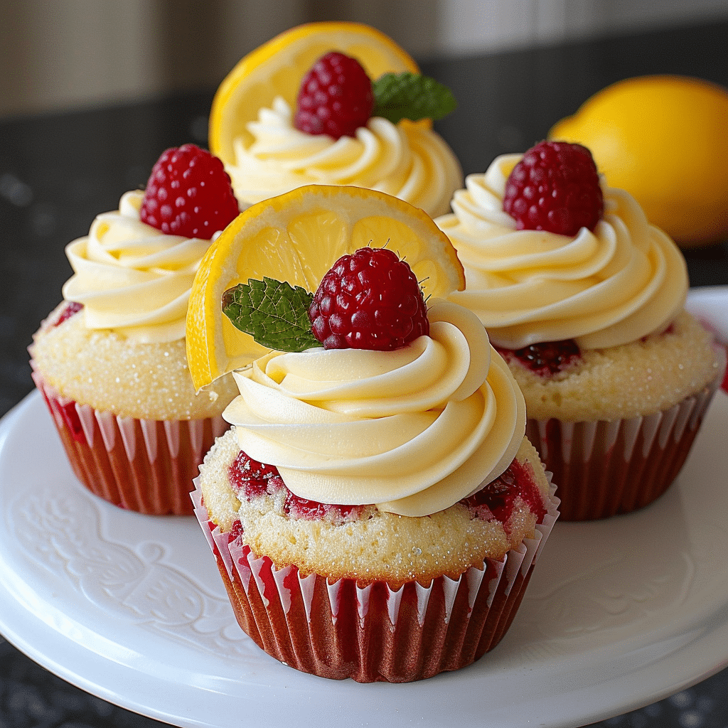 Lemon Raspberry Cupcakes