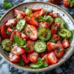 Strawberry Cucumber Salad