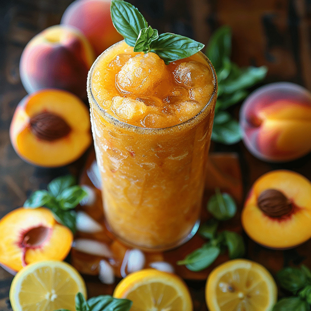 Frozen Peach Lemonade