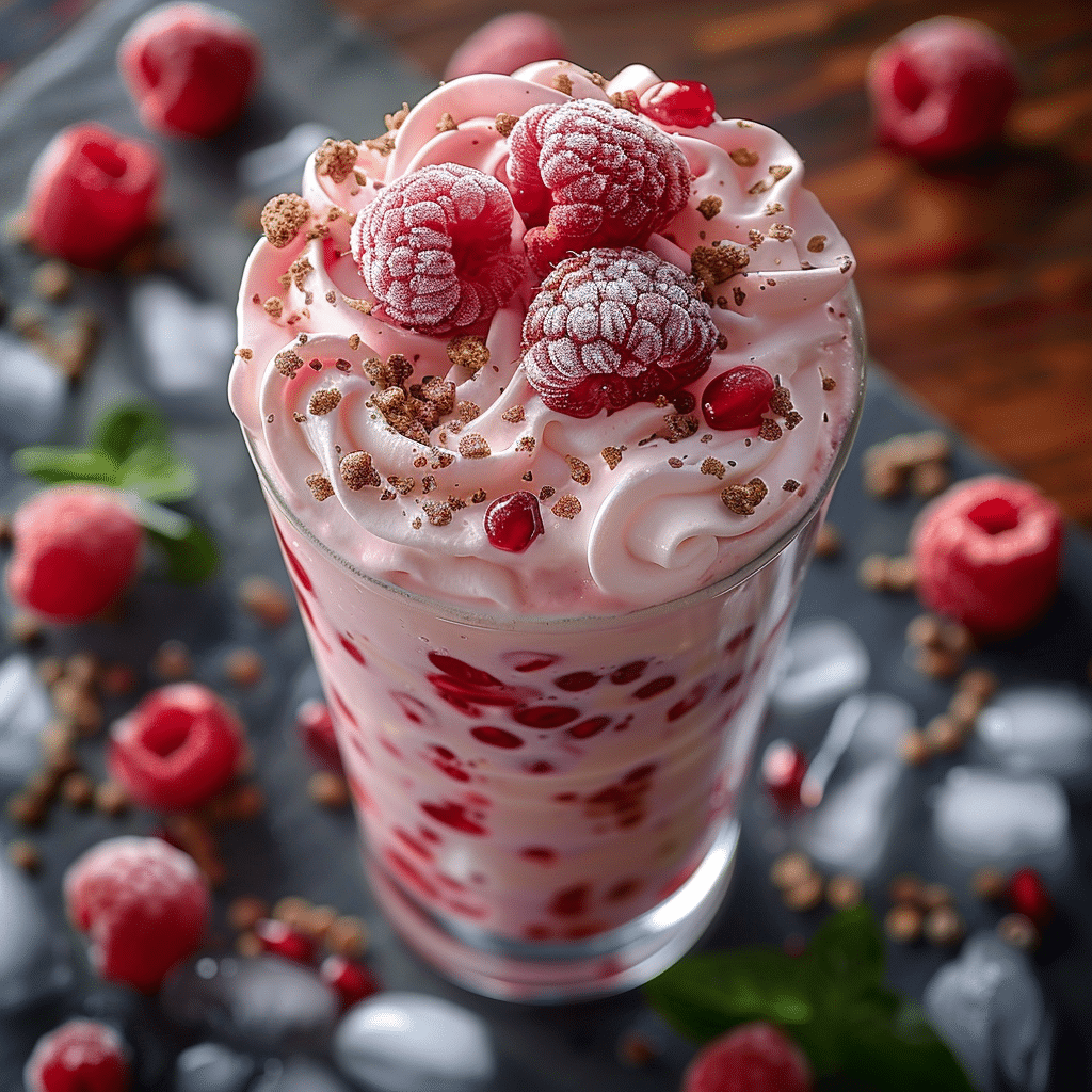 Vanilla Raspberry Iced Latte
