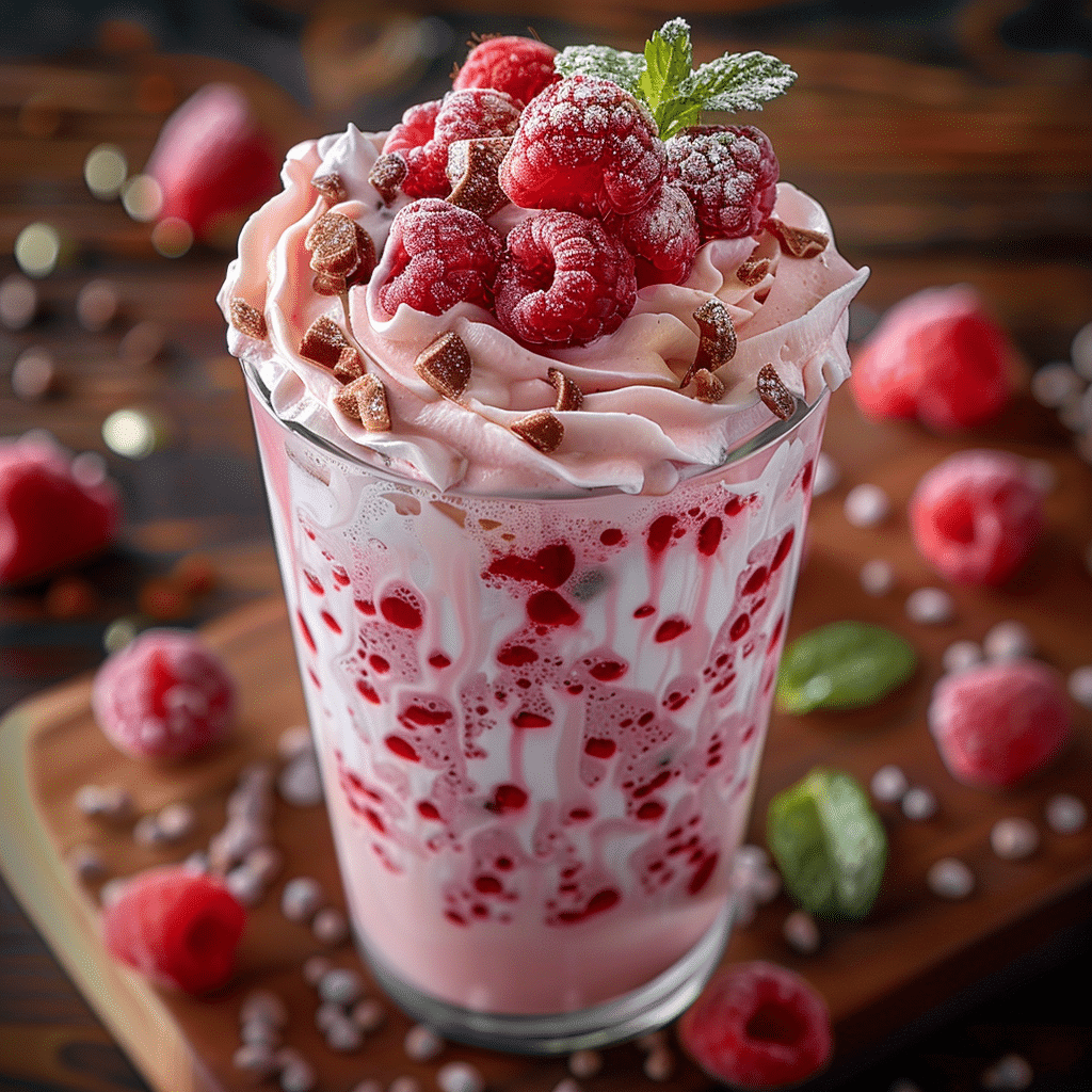 Vanilla Raspberry Iced Latte