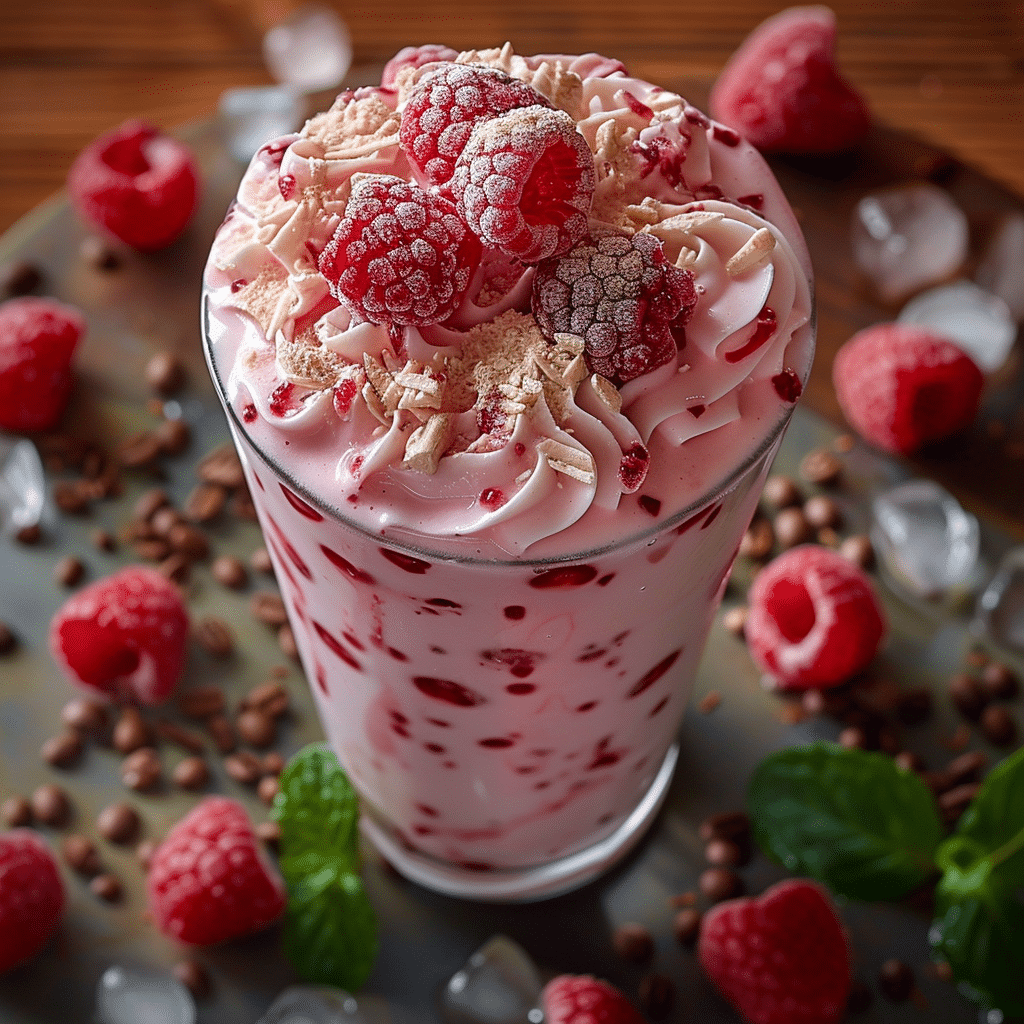 Vanilla Raspberry Iced Latte