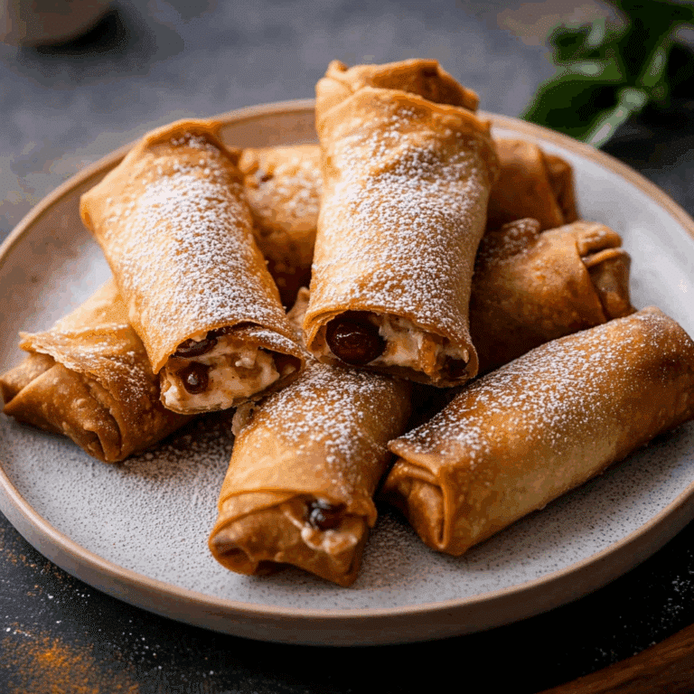 Air Fryer Cherry Cheesecake Egg Rolls