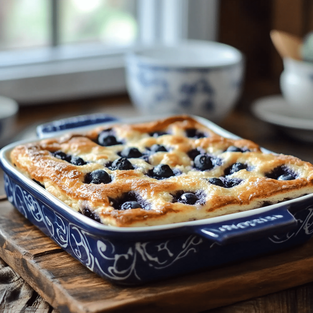 Blueberry Buttermilk Pancake Casserole