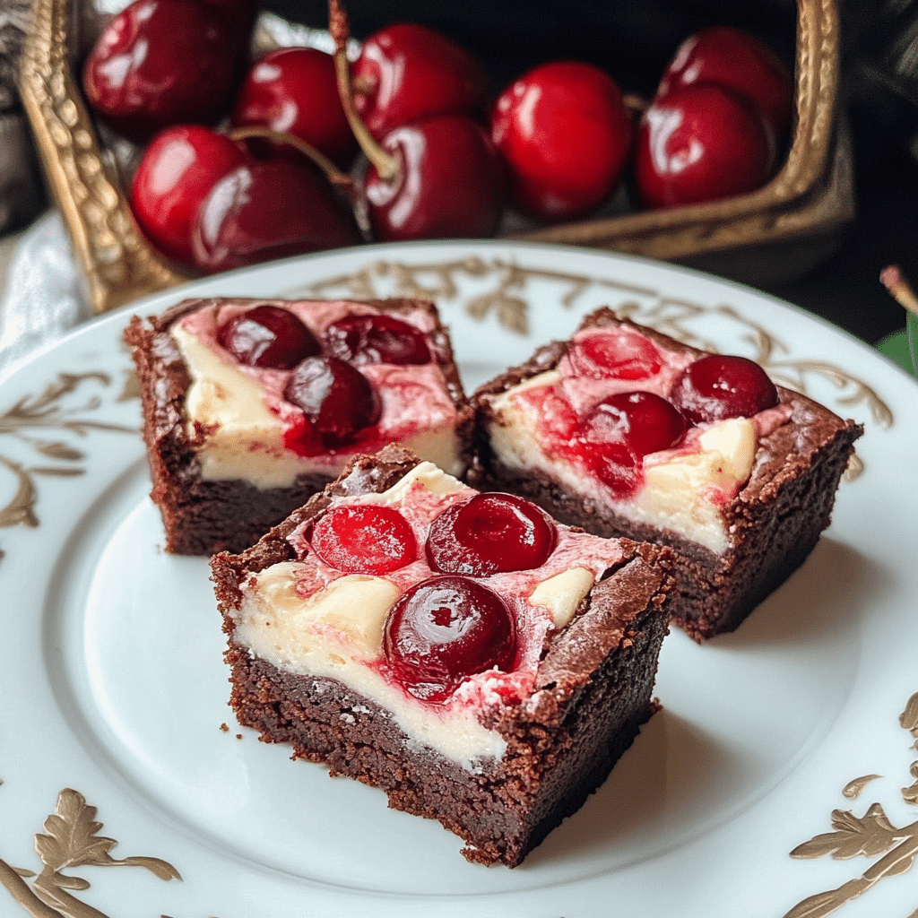 Cherry Cheesecake Brownies
