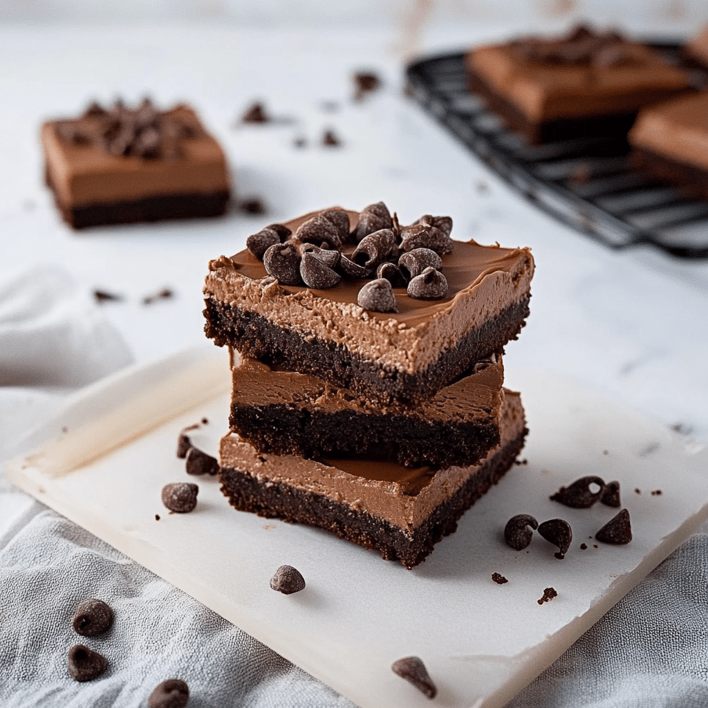 Death by Chocolate No-Bake Cheesecake Bars