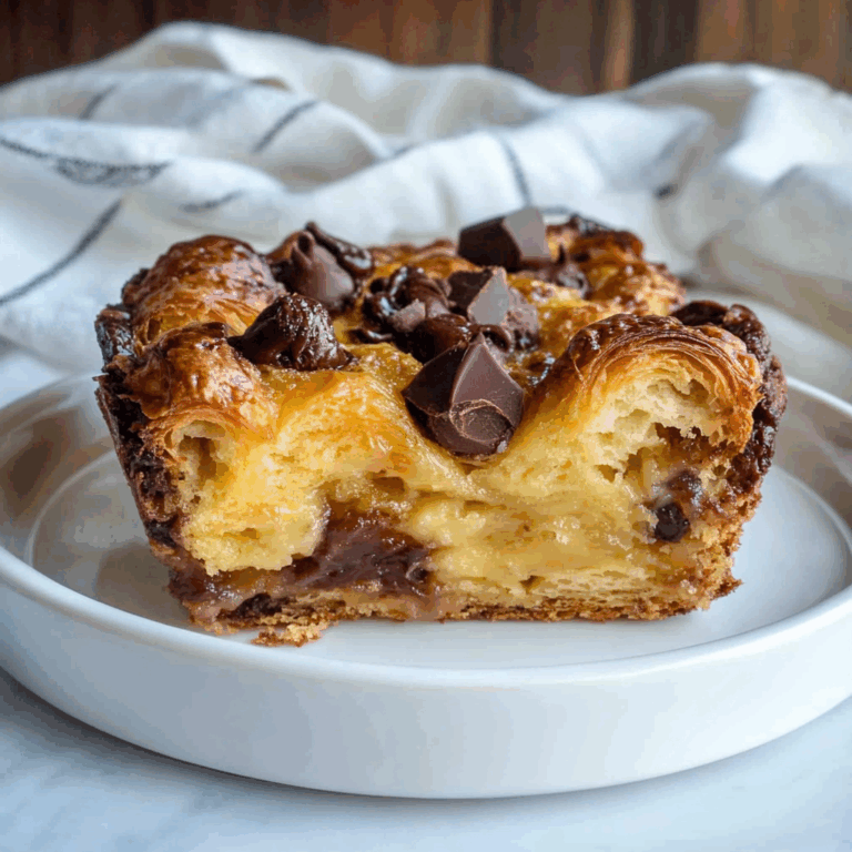 Chocolate Croissant Breakfast Bake