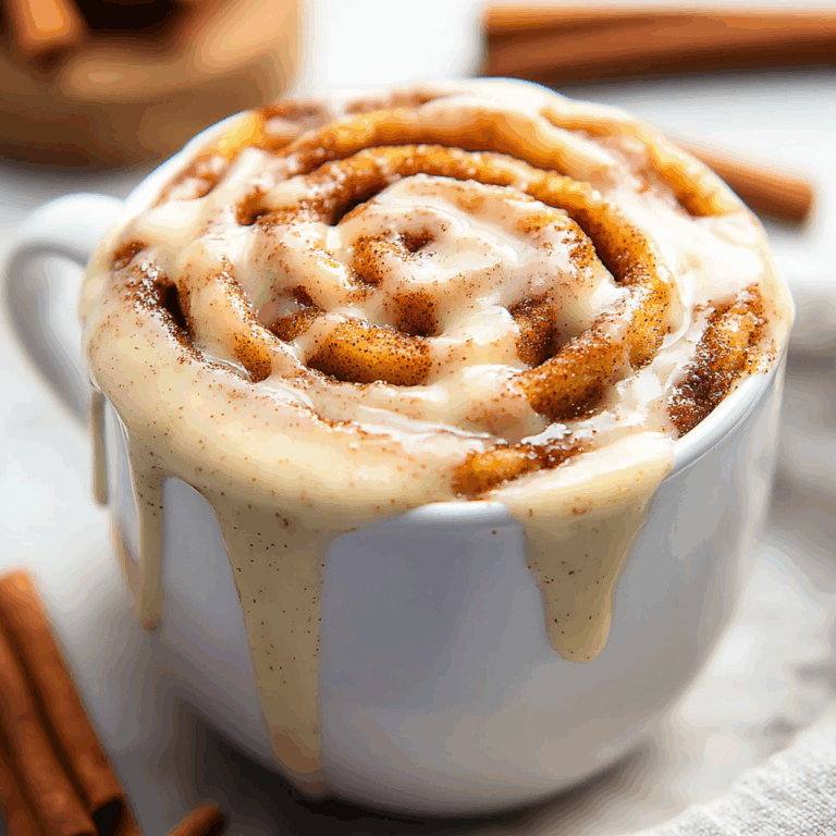 Cinnamon Roll in a Mug