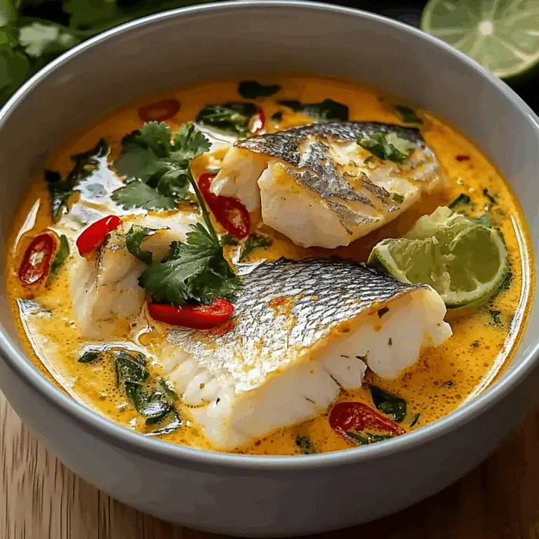 Coconut Lime Fish Soup