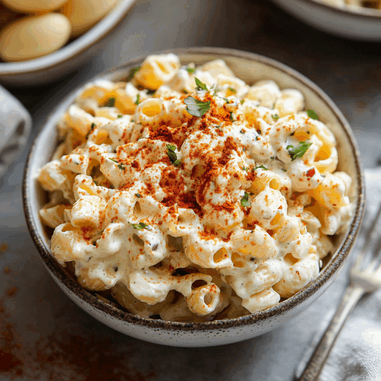 Deviled Egg Mac Salad