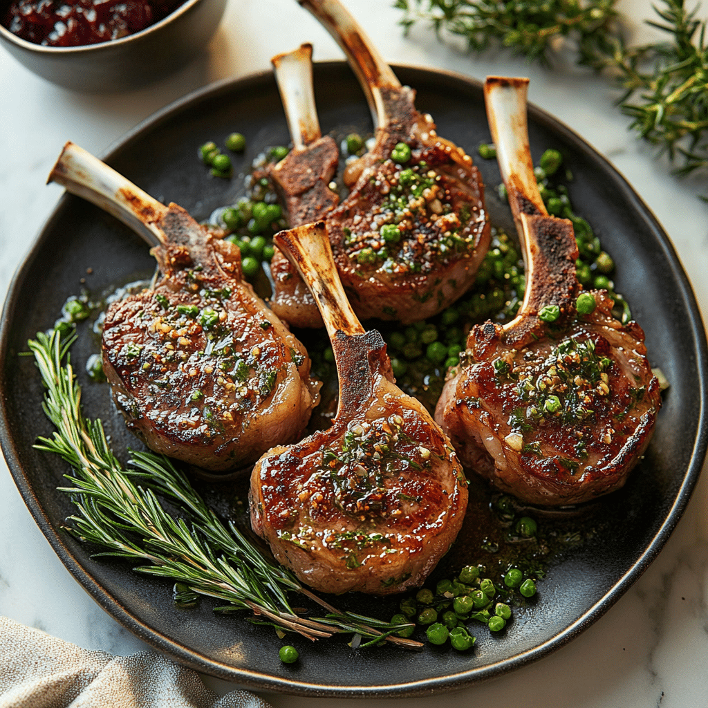 Garlic Rosemary Lamb Chops