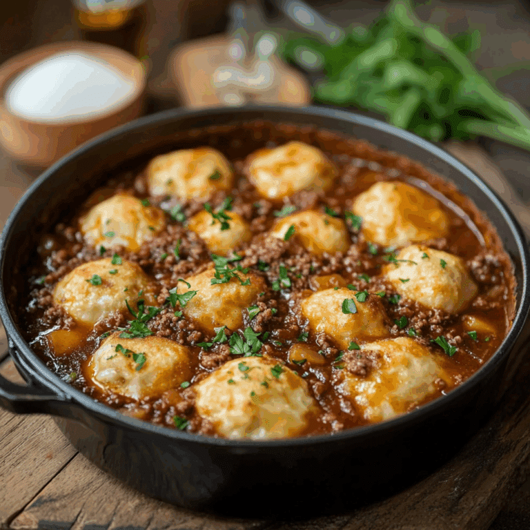 Ground Beef and Dumplings