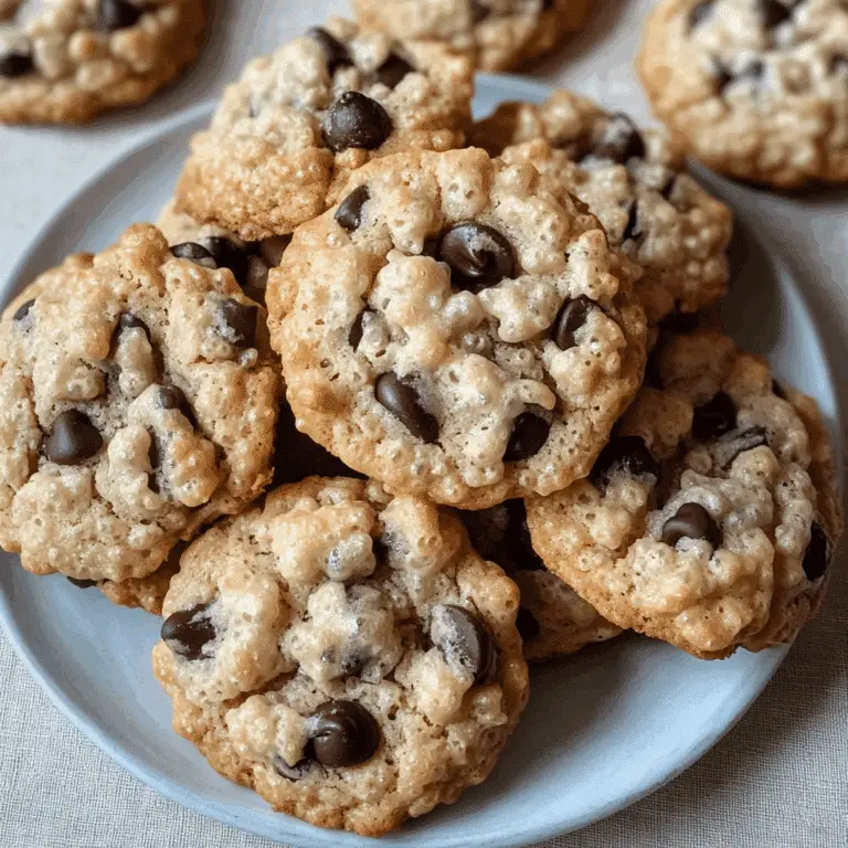 Chocolate Chip Rice Crispy Cookies