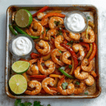 Sheet Pan Shrimp Fajitas