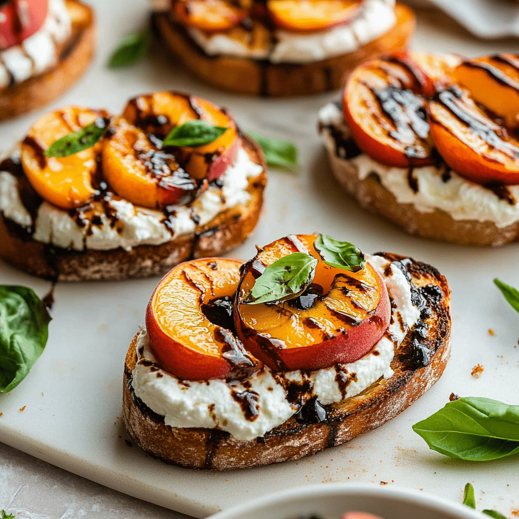 Peach Bruschetta