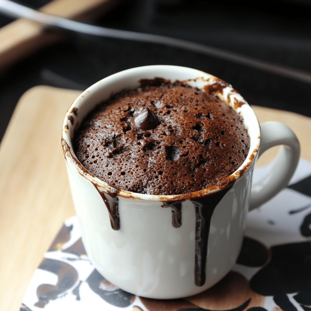Easy Chocolate Mug Cake 3 Ingredients