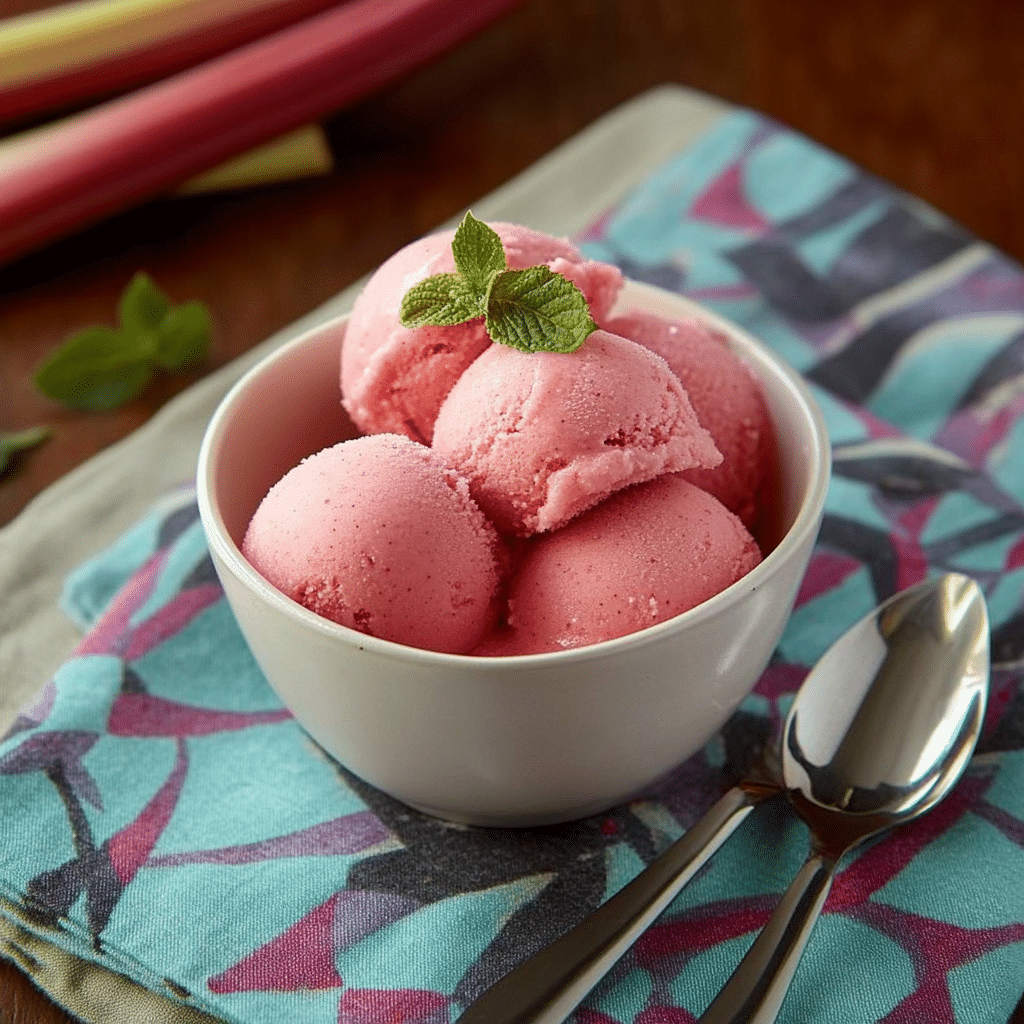 Rhubarb Sorbet Recipe